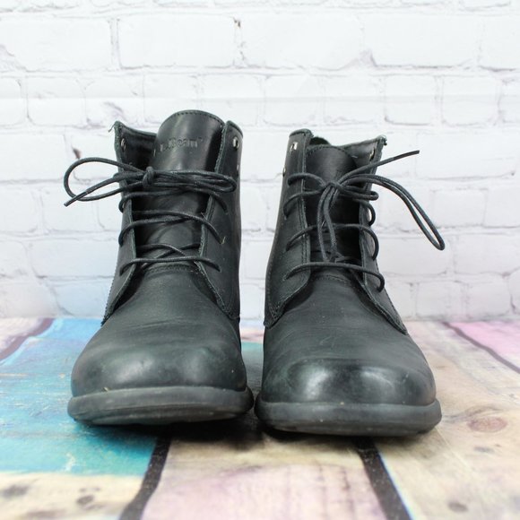 LL BEAN Leather Ankle Boots Booties Size 10 M - Picture 4 of 9